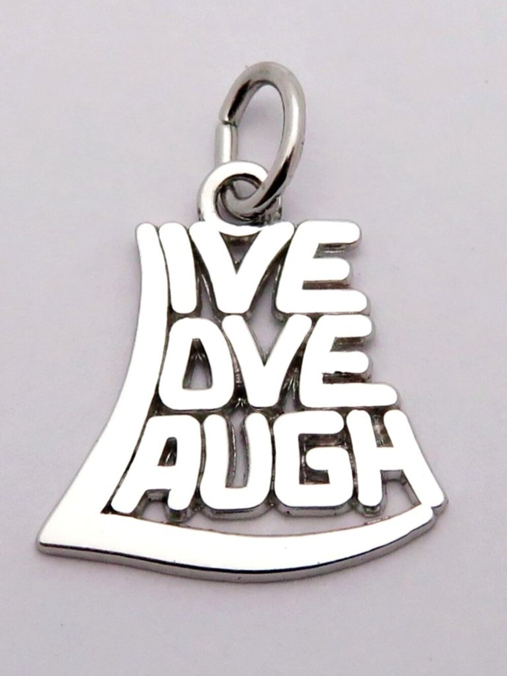 Vintage Rembrandt Sterling Silver "Live Love Laugh" Charm Pendant (RQC STER)